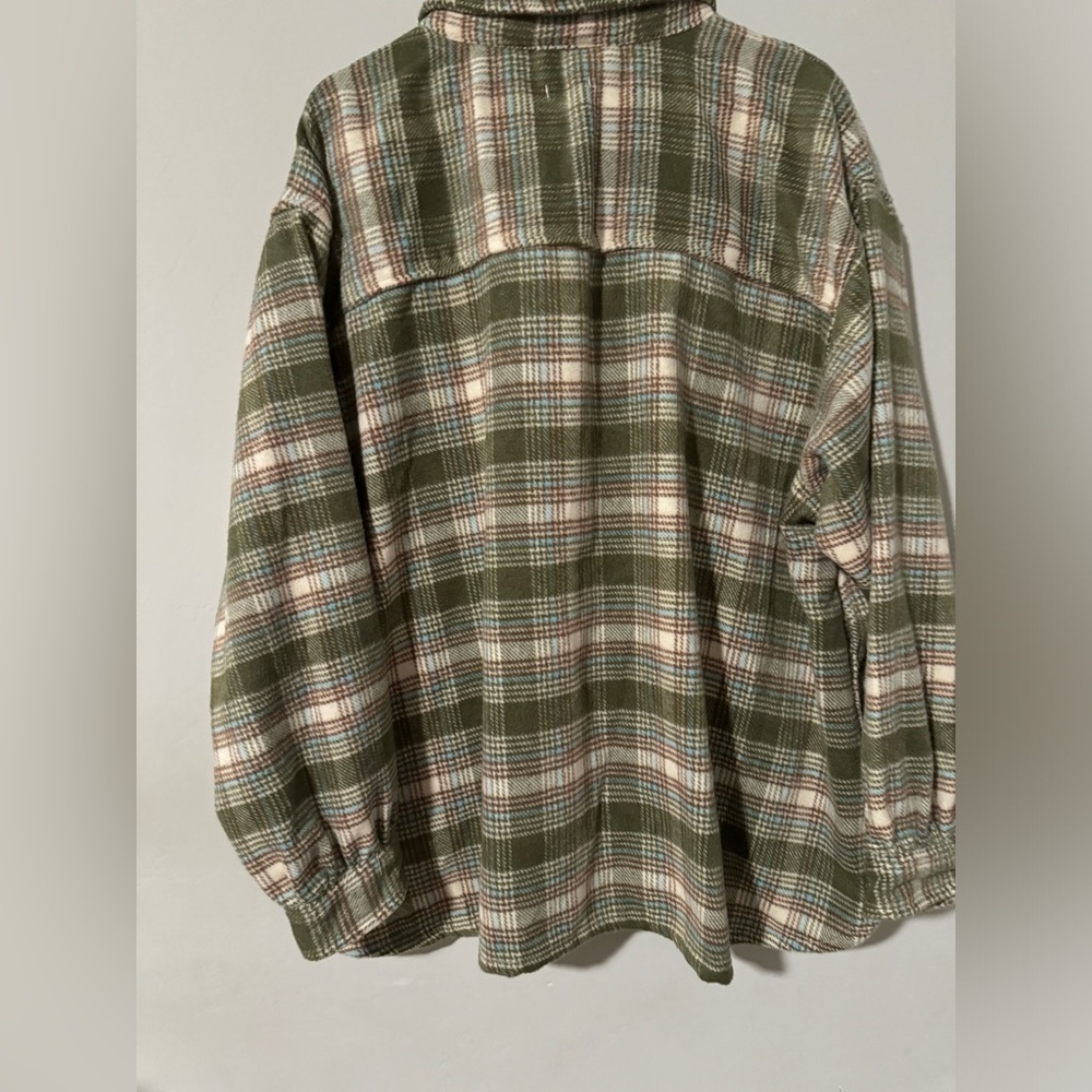 Dip - Soft Green Plaid Shacket - Picture 10 of 10